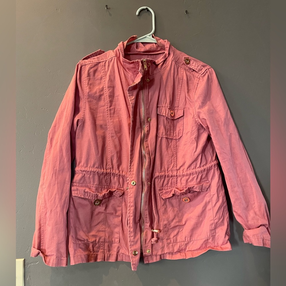 Women’s pink canvas jacket